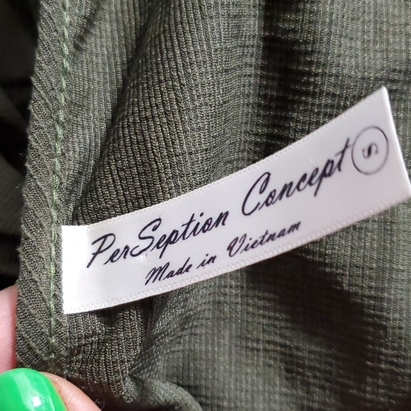 PreSeption Concepts Rose Tie Front Blouse - Picture 5 of 5